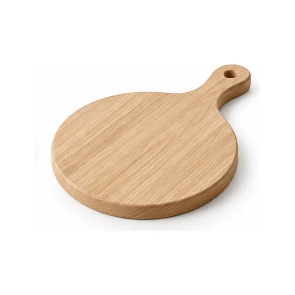 Nord Oak Round Serving Board on a white background