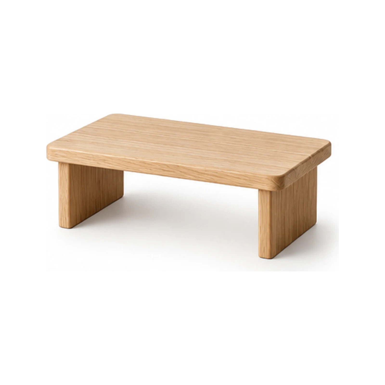 Nord Oak Small Riser Shelf on a white background