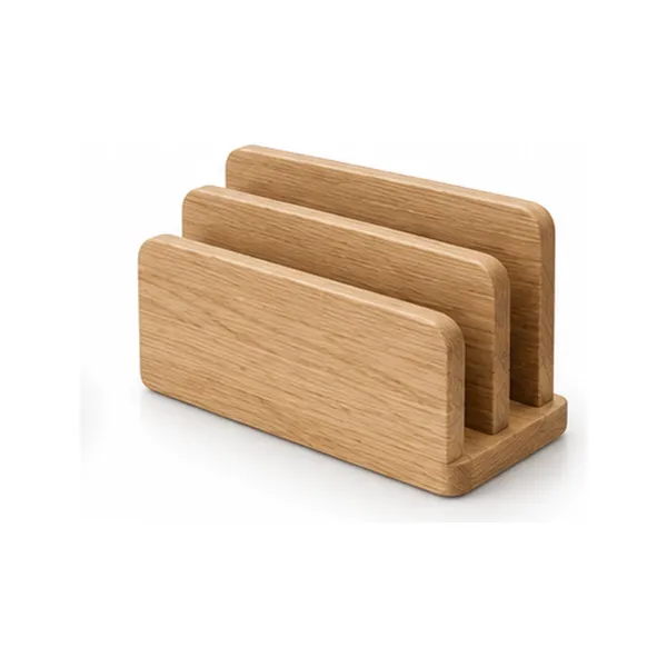 Nord Oak Letter Rack on a white background