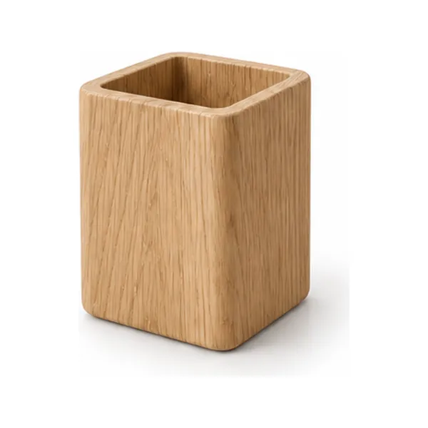 Nord Oak Pencil Cup on a white background